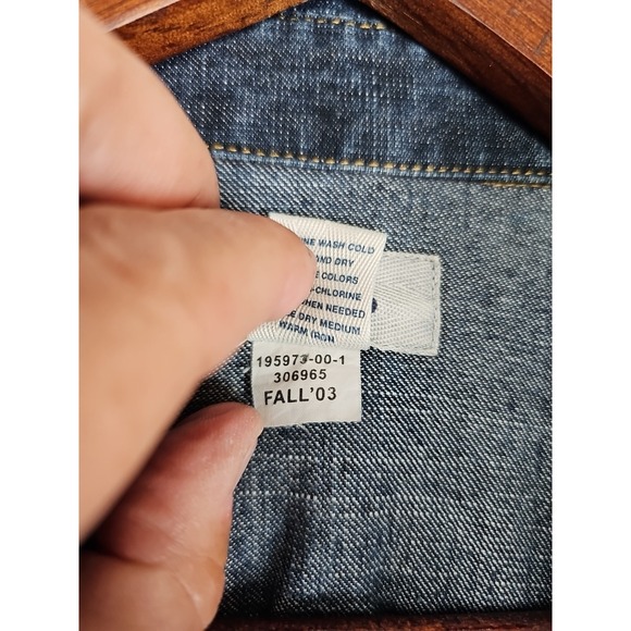 OLD NAVY Denim Full Front Snap Dress Women's Size 8 Pocket 3/4 Sleeve Vintage - Picture 3 of 11